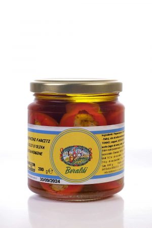 Peperoncini farciti in olio extravergine di oliva